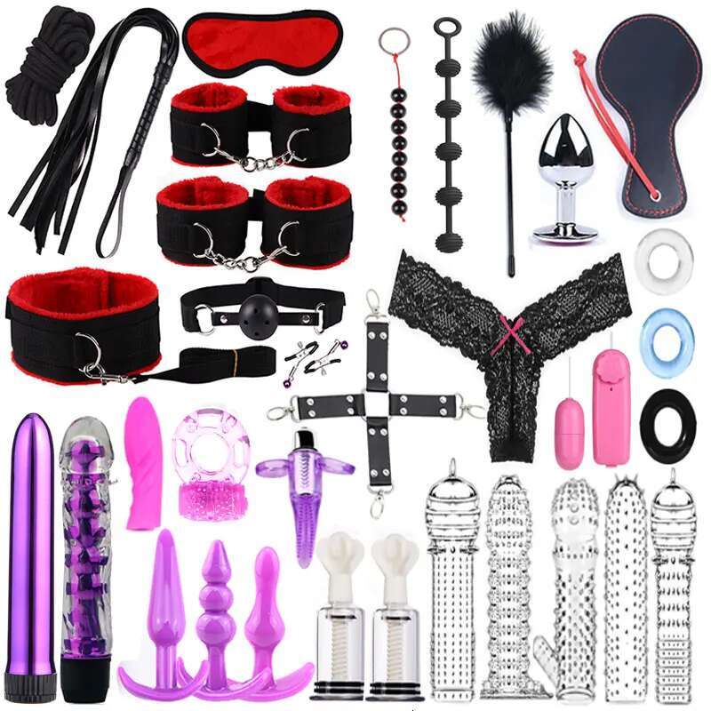 Adult BDSM Sex Toys Female Bed Bondage Fetish Slave Game SM Set For Couple Flirt