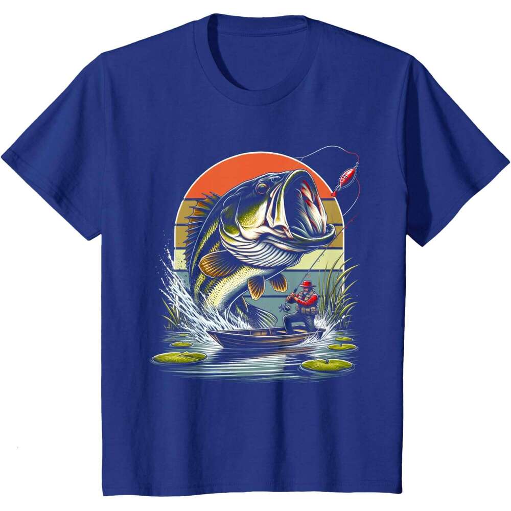 2024 T shirt Mens Fishing Fish T-Shirt shirts tshirt graphic tee Casual tops summer clothes Short sleeve Free shipping