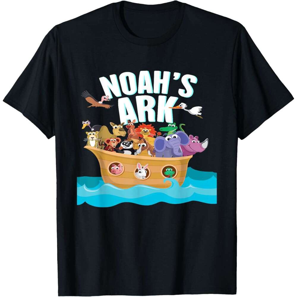 T shirt Mens Animal History Bible, Noah's Ark, Religion Comic Gift T-Shirt shirts tshirt graphic tee Casual tops summer clothes Short sleeve Free