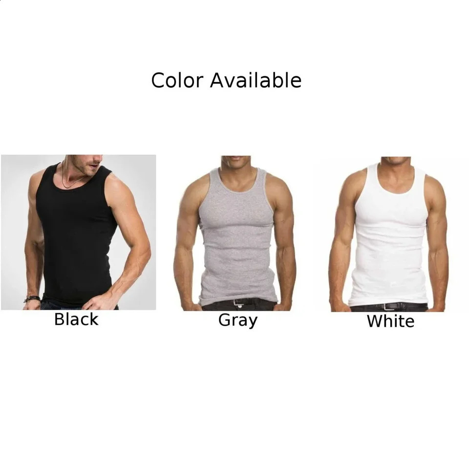 Mens vest sleeveless muscle sportswear gym workout Stringer fitness Tshirt Beater bodybuilding singles 240802