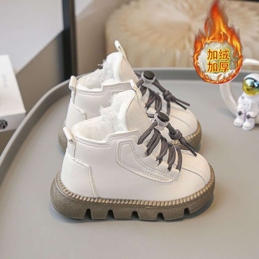 Childrens Martin Boots Autumn/Winter New Collection Girls Martin Boots Boys Cotton Shoes British Style Short Boots Baby Cotton Boots