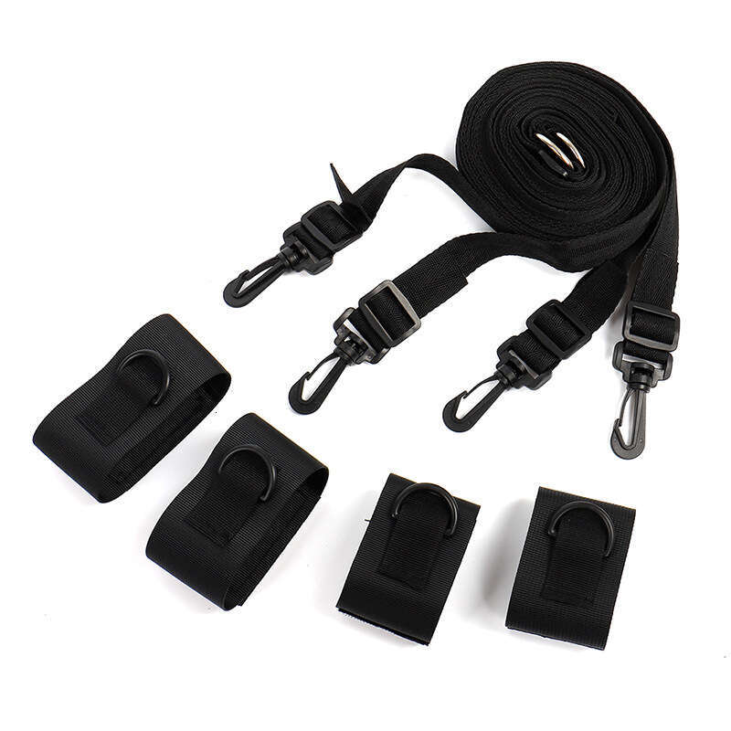 Couple's exciting and flirting toys sex aids kit slave leg strap split leg bondage binding strap on bed