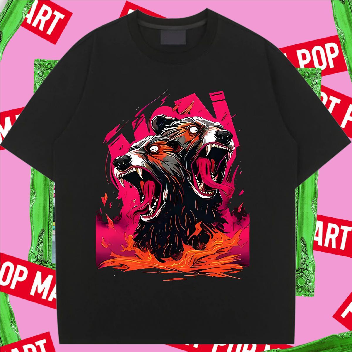 Popular T Shirt For Woman Crew Neck Women Tshirts Cartoon Anime Casual Sport 100% Cotton 230g Stylist Tees Shirts