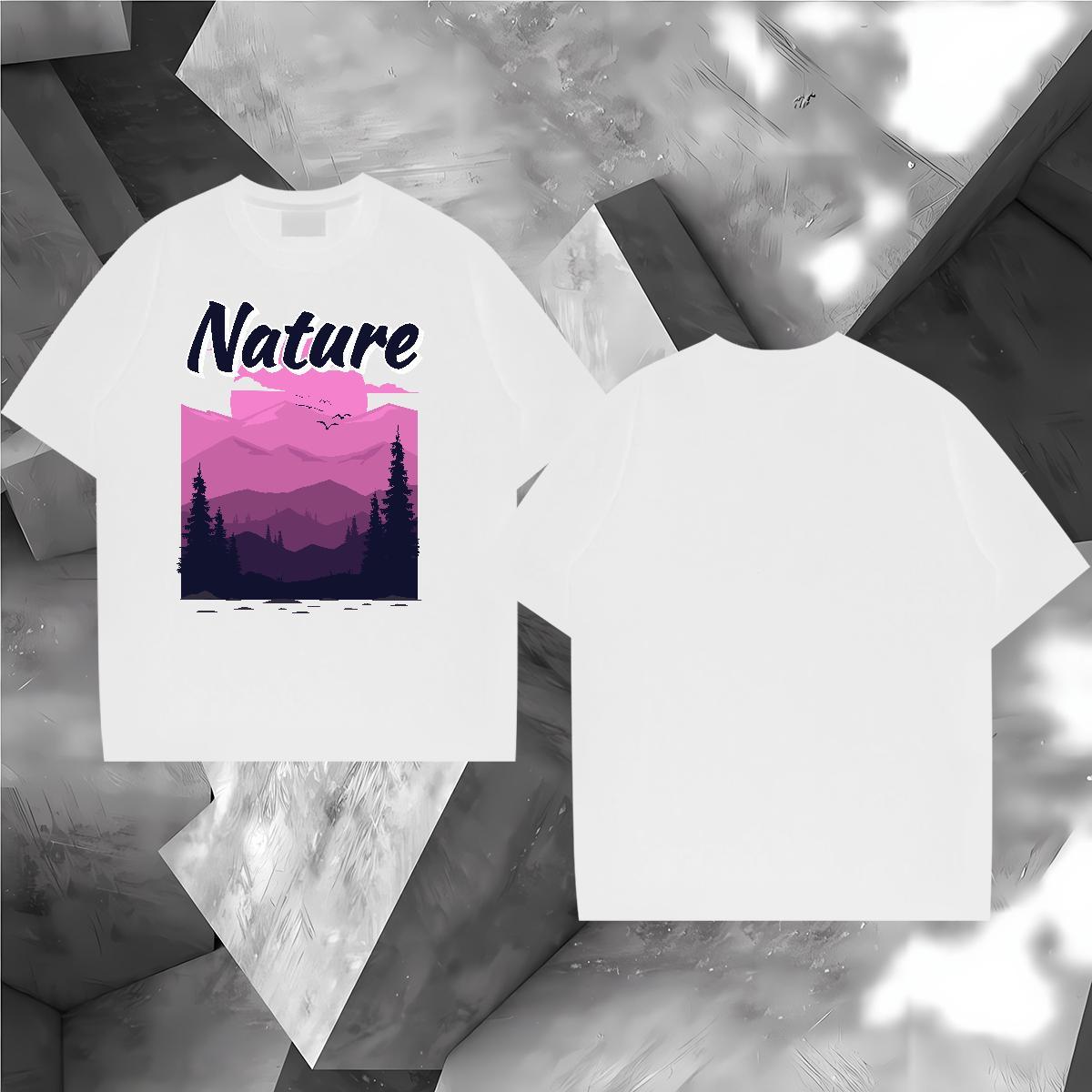 Fashion Design T-Shirts 230g Cotton tree Outdoor Tees Crew Neck Breathable Classic Tshirt for Man Woman Custom Print Plus Size