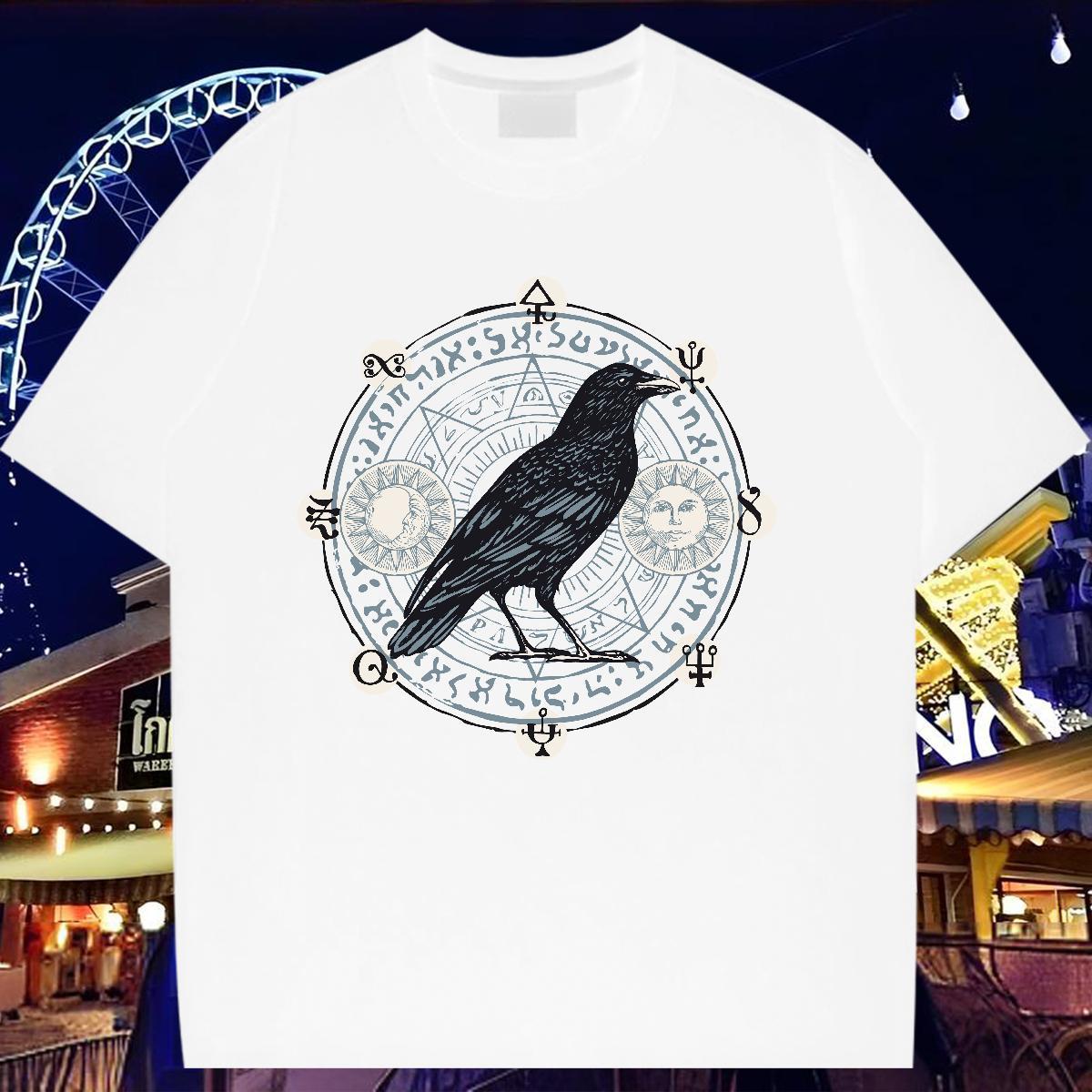 High quality T Shirts Women Crew Neck Breathable Tshirt for Man Woman Customized bird Sports Casual 230g Pure Cotton 2024 DIY Tops Tees