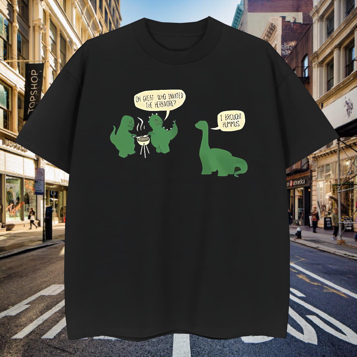 Man T Shirts 230g 100% Cotton dinosaur Spring Summer Crew Neck Oversized 3XL 4XL Tshirts Free Shipping Classic Tee Shirt