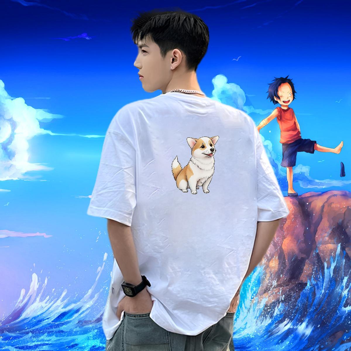 DIY Customized Mens T Shirts 230g Cotton Sport Tops Shirt Breathable Crew Neck TOP Quality Couples T Shirts DIY Printed