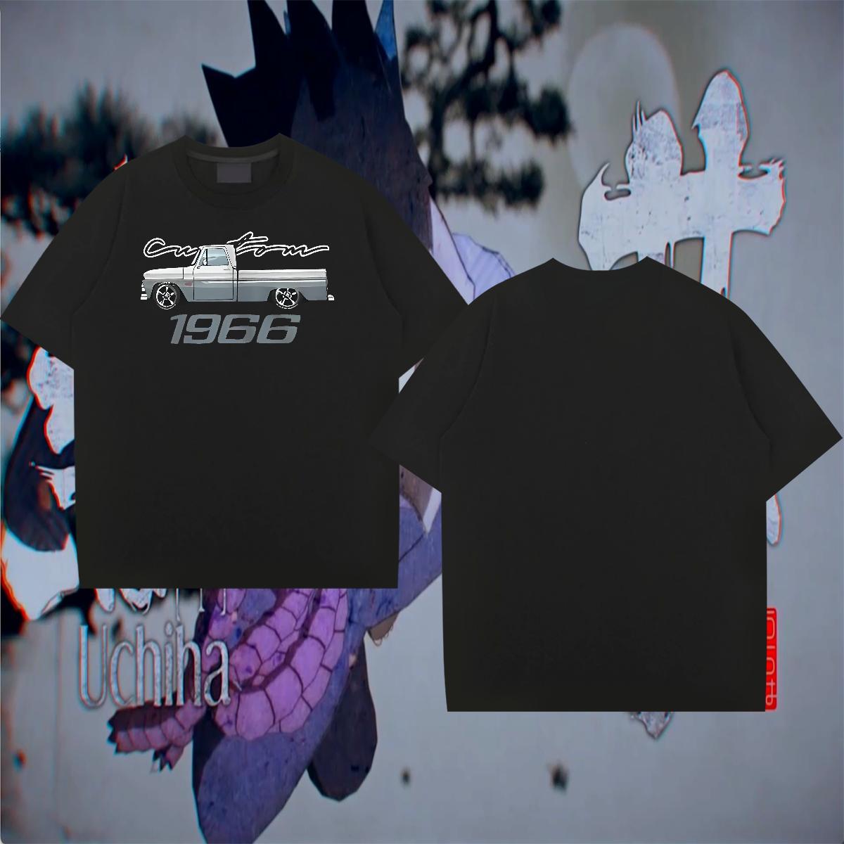 Brand Mens Tshirts 230g Cotton High Street Hip Hop car Plus Size Cartoon Breathable Short Sleeve Designer Man T Shirts Tops Shirt