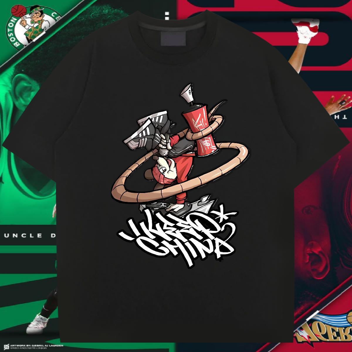 T Shirts Men 100% Cotton 230g icon Sports Casual Short Sleeve Soft Anime Men Tshirts New Cool Design Wear