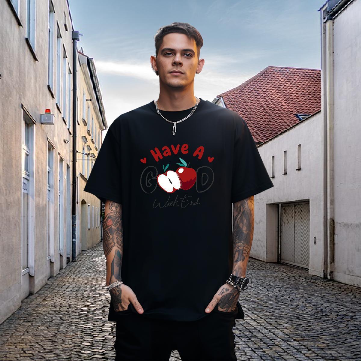 Designer T shirt 230g Cotton flower Hip Hop Wear Round Neck Short Sleeve High Quality Men Tshirts Custom Printed