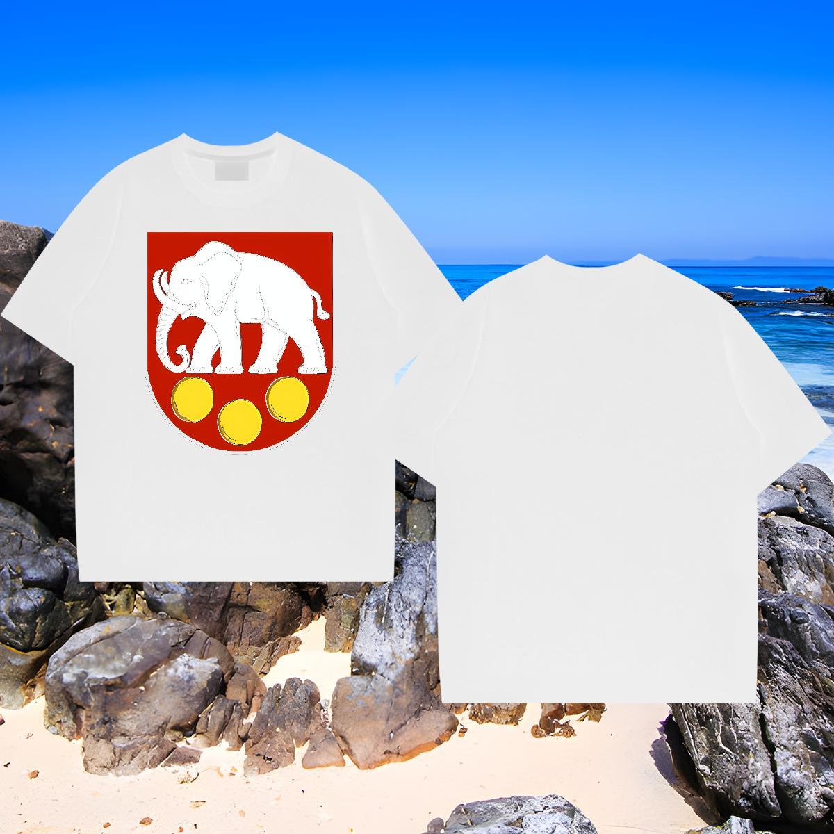 Popular Men Clothes T-Shirt 100% Cotton 230g elephant T shirt Casual Beach Crew Neck Plus Size Custom Fashion Tops Shirt