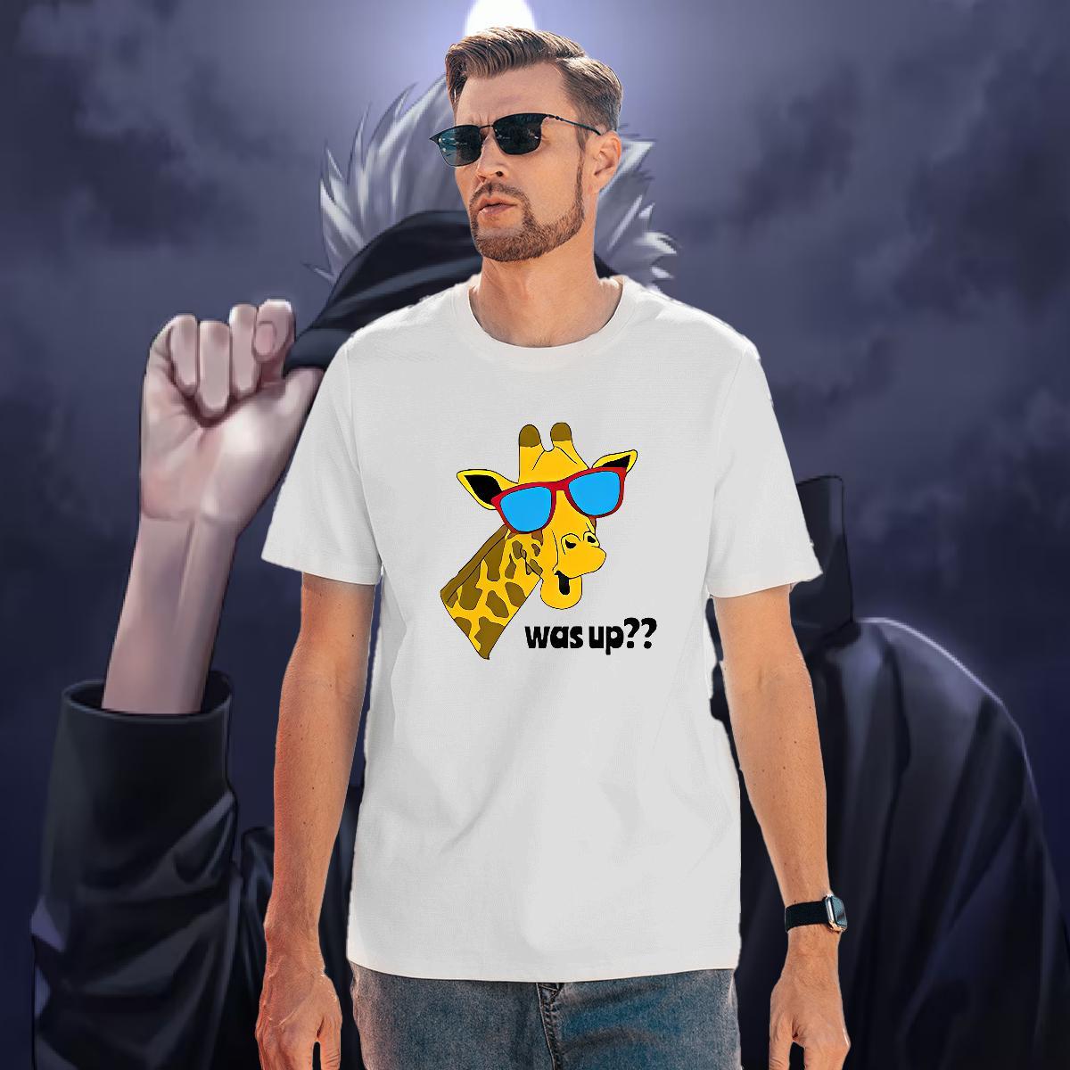 New Designer T shirt 230g 100% Cotton Deer Summer Casual Tops Shirt Crew Neck High Quality Men Tshirts Oversized 4XL