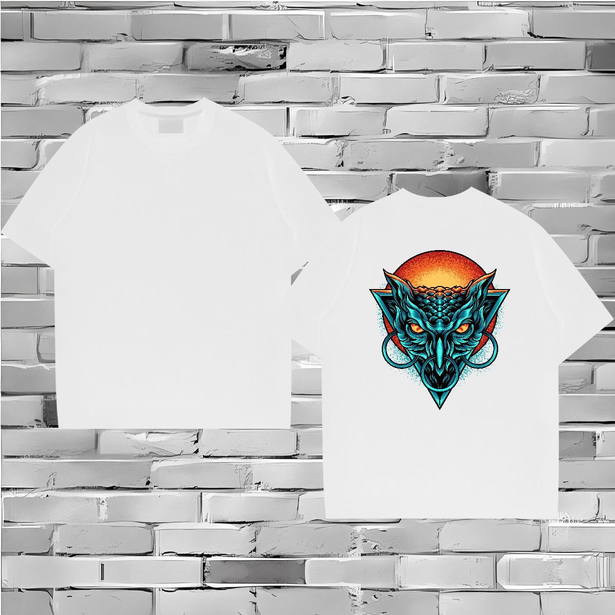 Fashion Designer Mens T Shirts 230g 100% Cotton Spring Summer Clothes Crew Neck Breathable Cool Mens Tshirts Skull