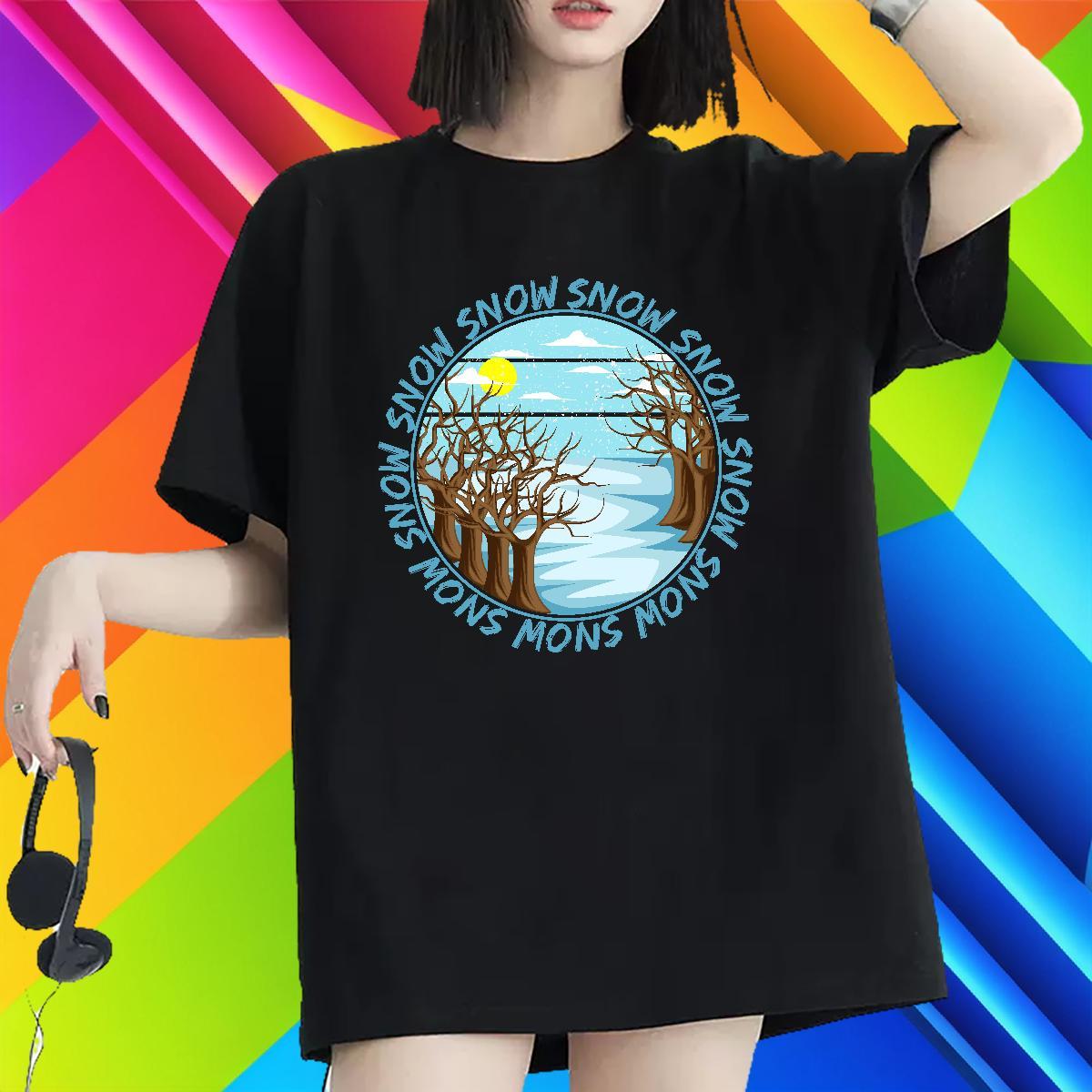 Loose fit T-Shirts Breathable Short Sleeve Women Tshirts Custom Printed sea Casual Daily Wear 230g Pure Cotton 2024 Designer Tops Tees