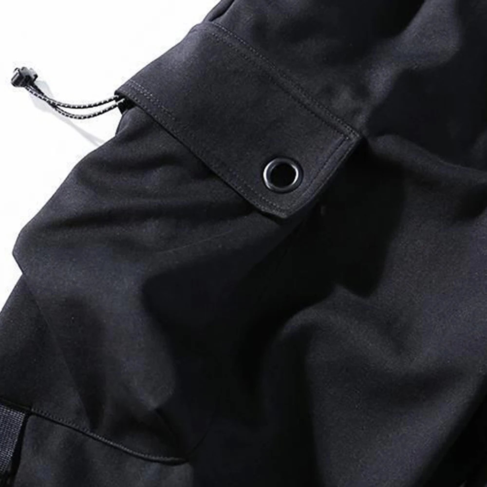 Loose Harem Pants Men Cargo Trousers Hip Hop Outdoor Casual Ankle Length Pant Fashion Streetwear Pocket Sweatpants 240806