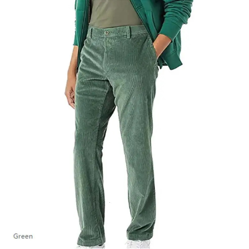 7 Color High Quality Mens Fallwinter Corduroy Pants Europeanamerican Style Men Casual Solid Slimfit S3XL 240806