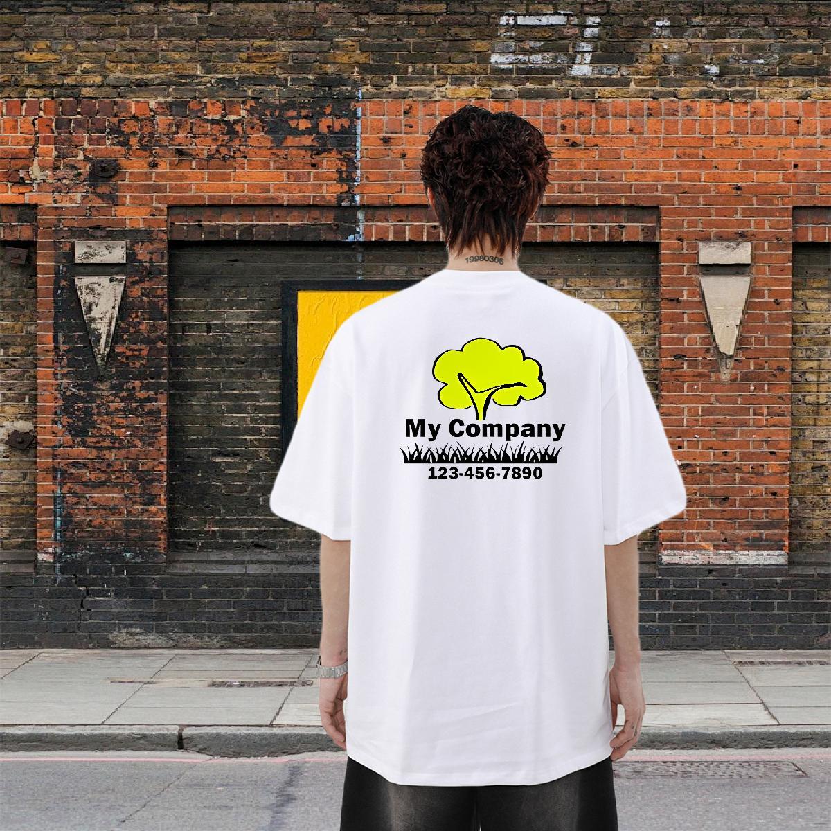 2024 Designer T Shirts Men 100% Cotton 230g tree Home Outdoor Tee Shirt Breathable Short Sleeve Popular Men Tees Custom Printing