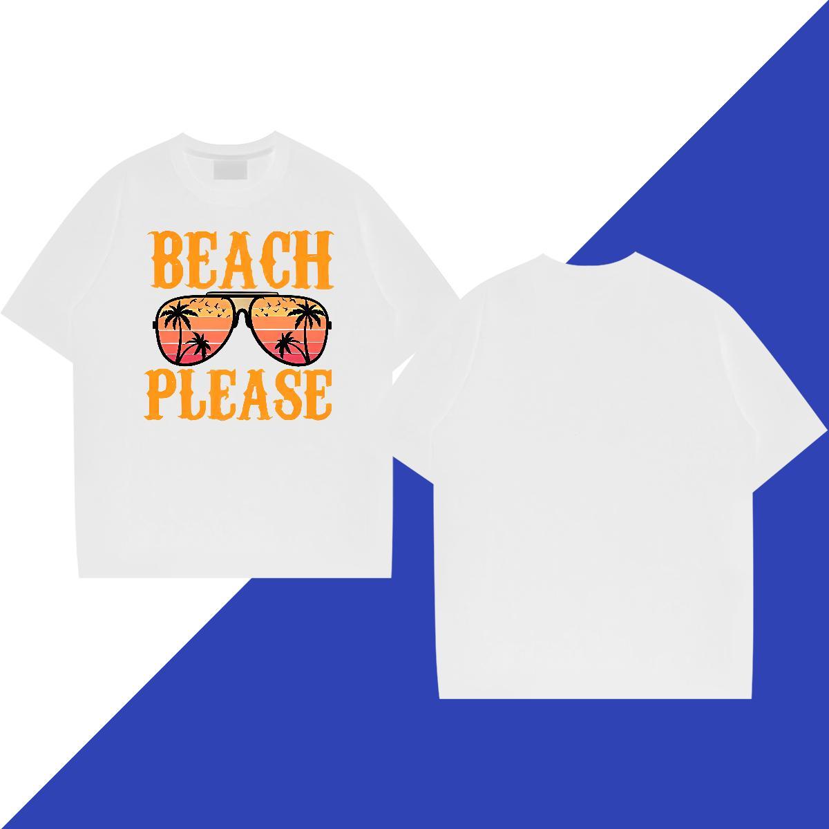 2024 Summer Men T Shirts 100% Cotton 230g tree Sports Casual Wear Breathable Short Sleeve Cool Men Clothes T-Shirt DIY Anime