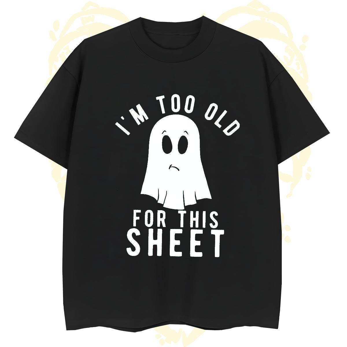 Free Shipping Men Tshirts 230g Cotton halloween Man T Shirts Hip Hop Street Short Sleeve O-Neck Plus Size Cartoon 2024 DIY Tees Shirts