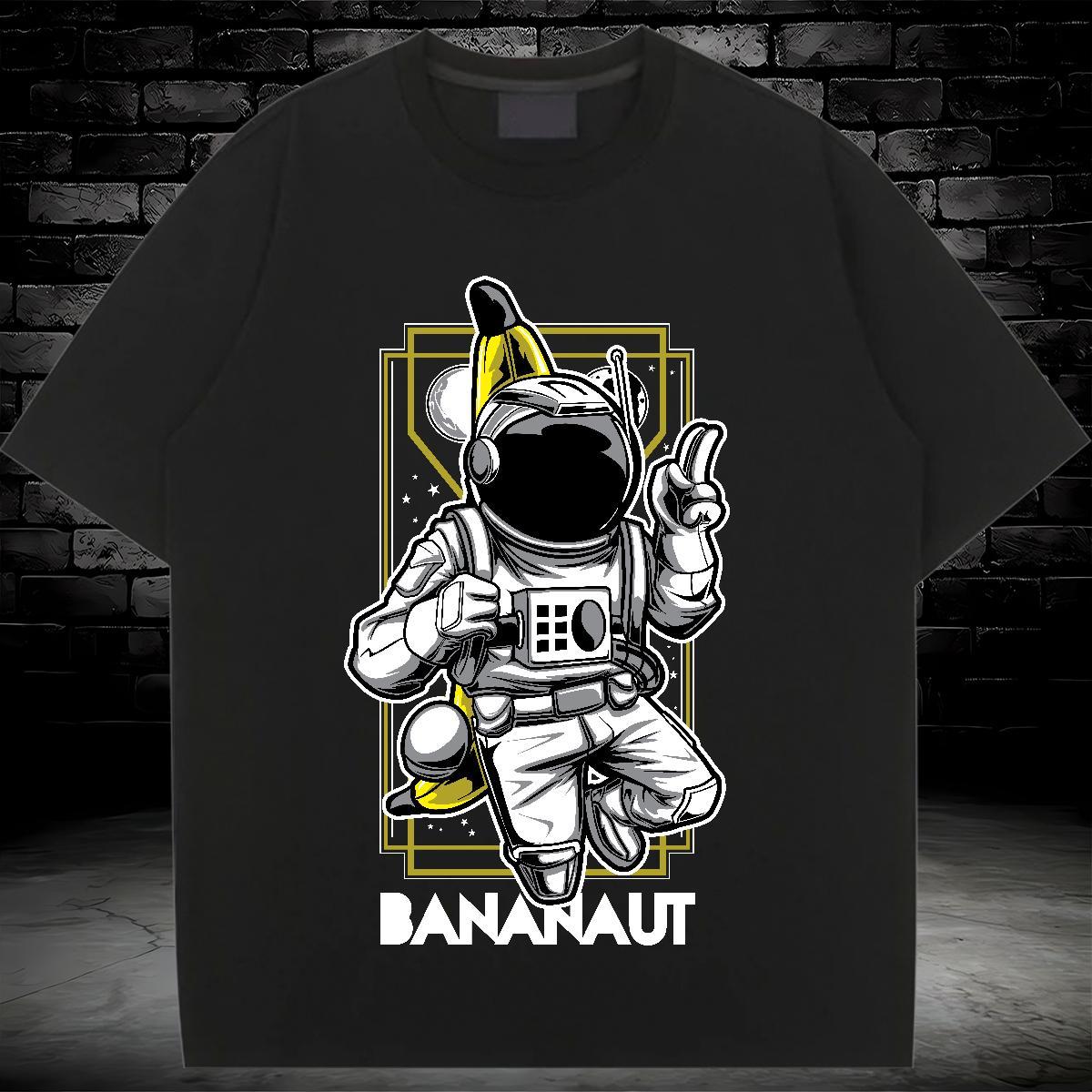 Soft Lady T shirt 230g Cotton planet Hip Hop Street T-Shirts Breathable Crew Neck Black White Tops Shirt