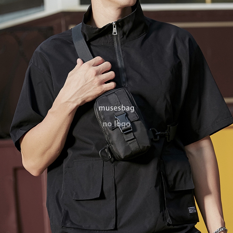 Waterproof day men's chest bag small ins all crossbody bag male fashion street fashion brand mini shoulder student sports