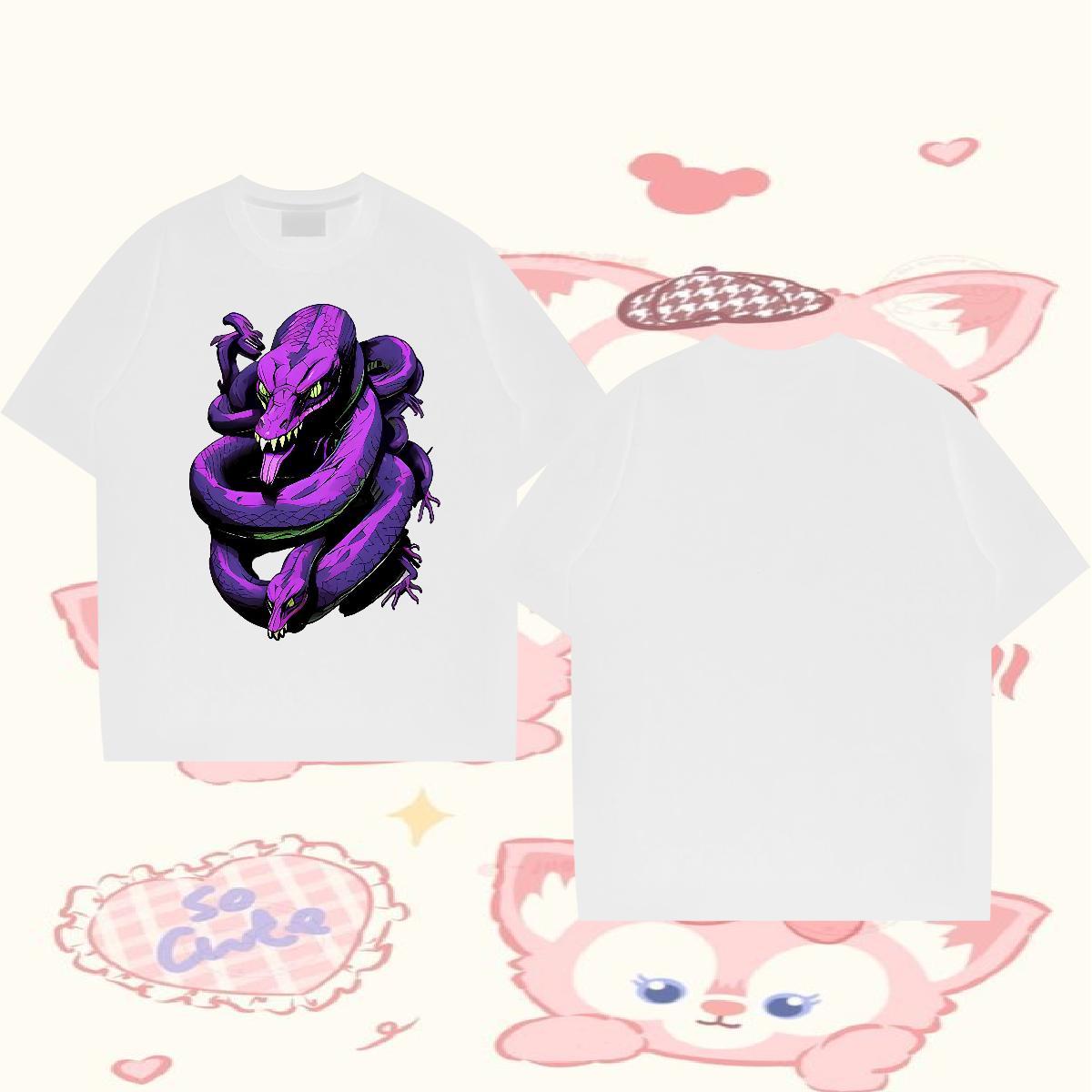 Fashion Design Men T Shirts 230g 100% Cotton snake Outdoor Top Tees O Neck Short Sleeves TOP Quality Men Clothes T-Shirt Customized Print