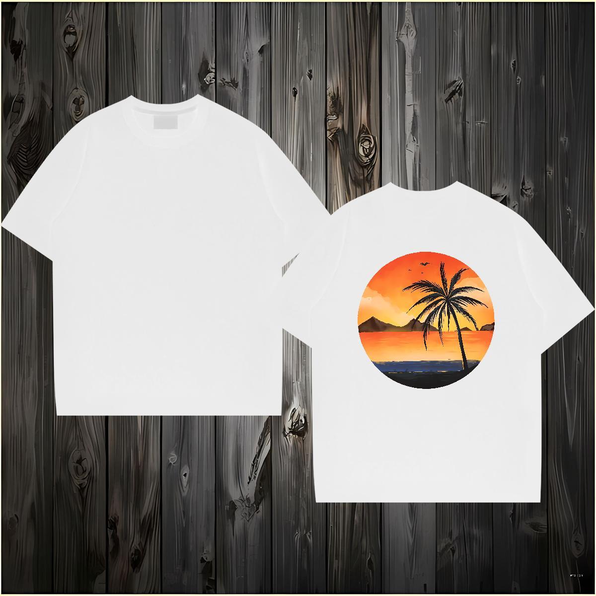 Fashion Casual T Shirts Men 230g 100% Cotton sun Home Outdoor Polos Pure Cotton Wholesale Men Clothes T-Shirt DIY Logo Oversized