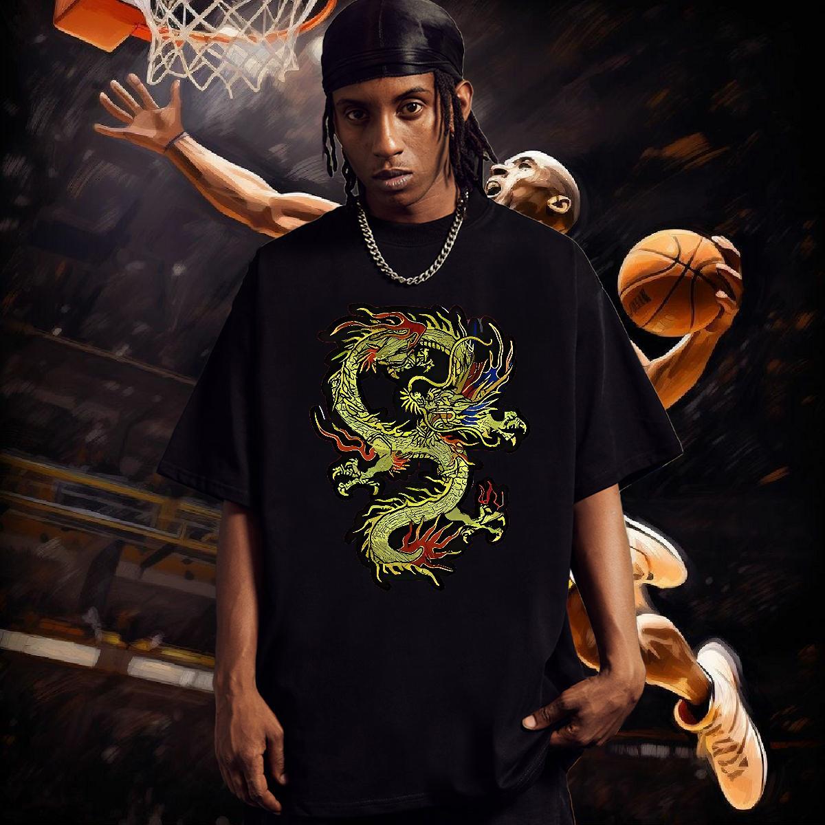 Man T Shirts 230g Pure Cotton Home Outdoor Breathable Short Sleeve Anime Men Tops Tees Customized Wholesale Wear