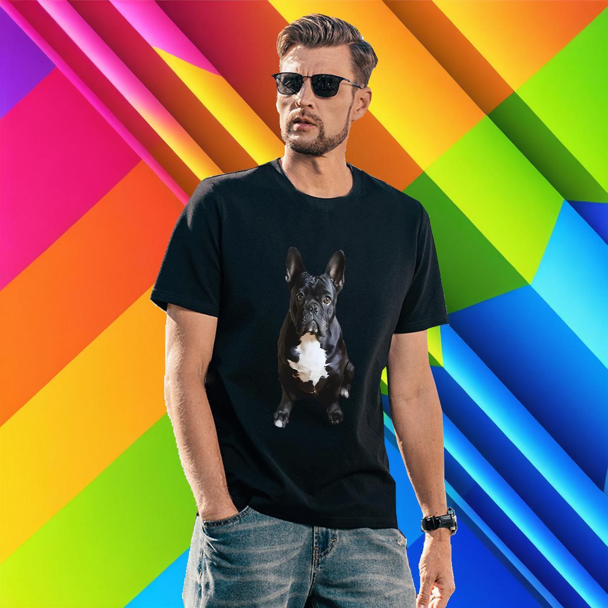 Unisex Men Tops Tees 230g Cotton Street dog Black Oversized O-Neck Short Sleeve Factory Direct T-Shirts for Men Tees Shirts