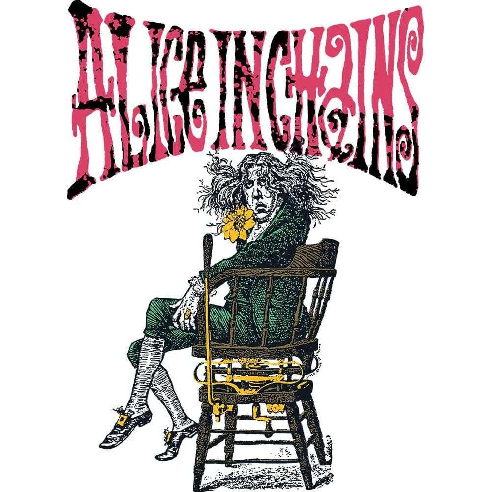 Alice in Chains Shirt Alice Mens Short Sleeve T Shirts 90s Music Vintage Style Graphic Tees shirts tshirt Casual tops summer clothes