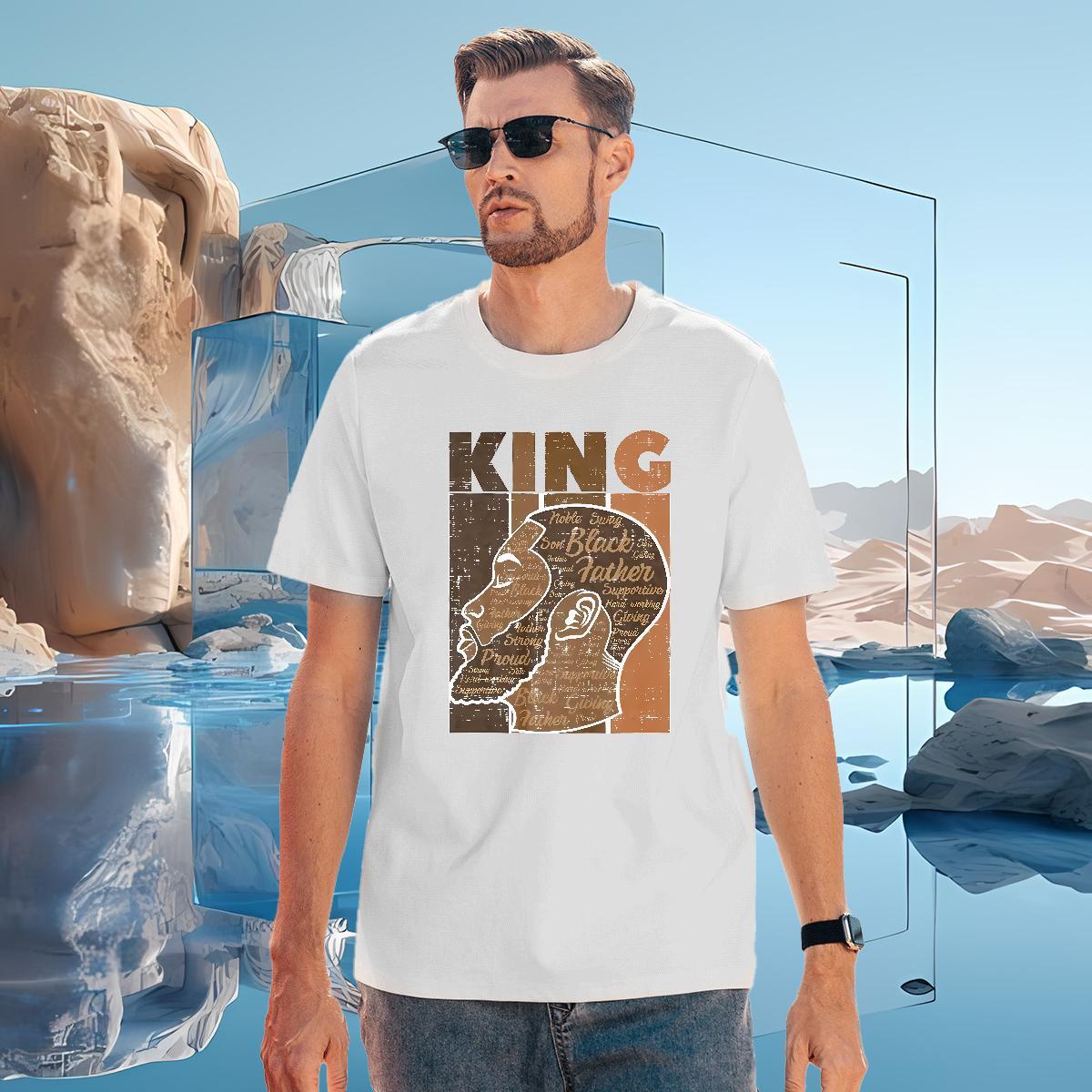 T-Shirts for Men 230g Cotton king Anime Printing Street Crew Neck Breathable Custom Anime Men Tees Designer Wholesale Tshirts