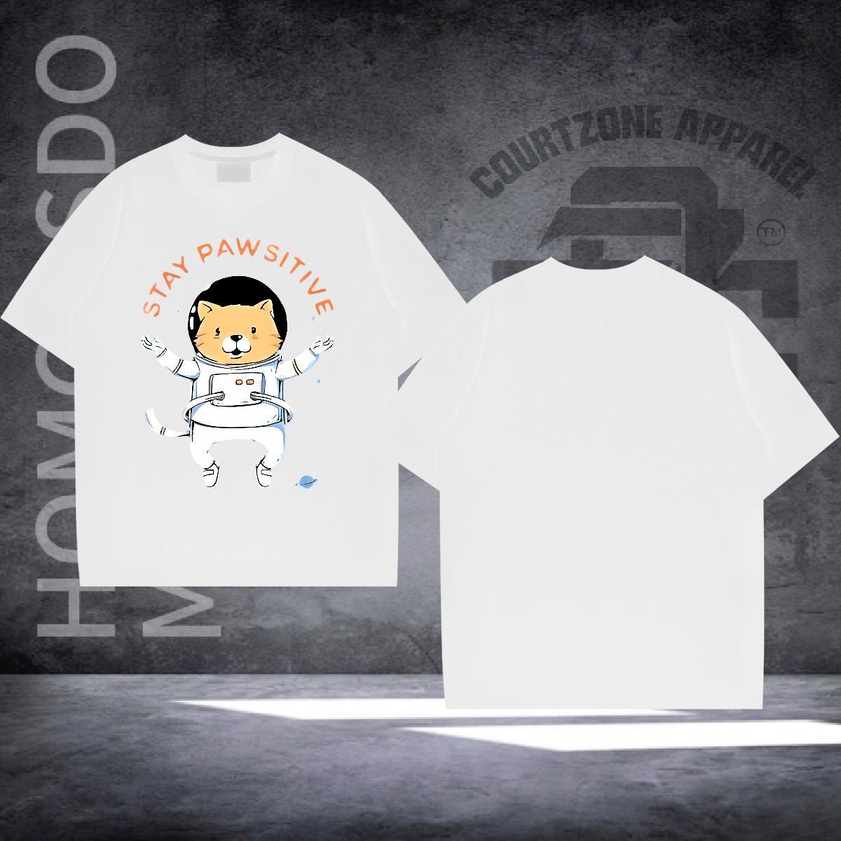 New Arrival T-Shirts 230g 100% Cotton cat Street Tees Shirts O-Neck Short Sleeve TOP Quality Tshirts Custom Printed