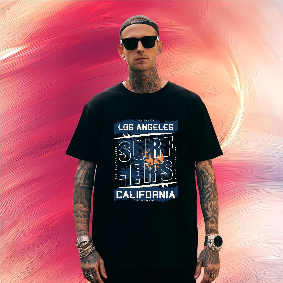 T shirt 100% Cotton 230g tree Street wear Hip Hop Pure Cotton Custom Print Plus Size Men Tops Tees Designer Free Shipping Tops Shirt