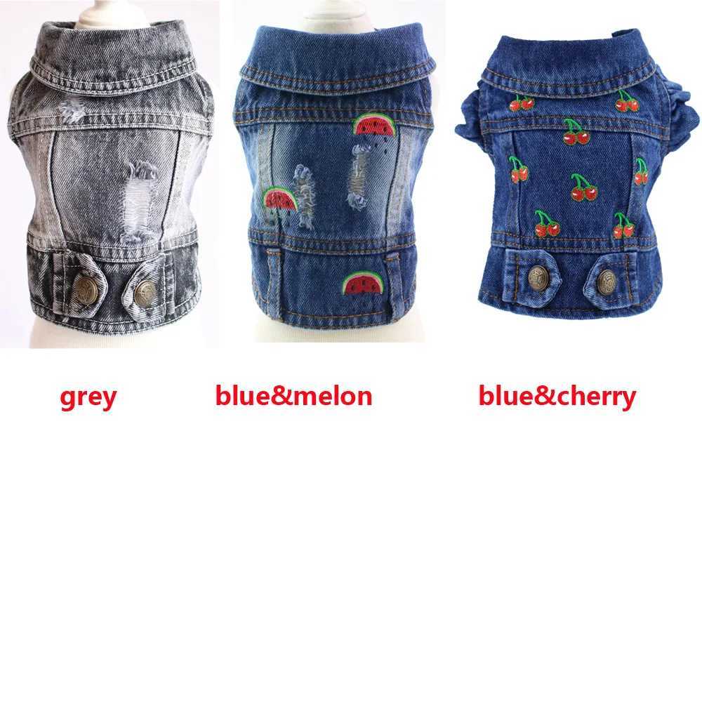 XS2XL Denim Dog Clothes Cowboy Pet Dog Coat Puppy Clothing For Small Dogs Jeans et Dog Vest Coat Puppy Outfits Cat Clothes W250904