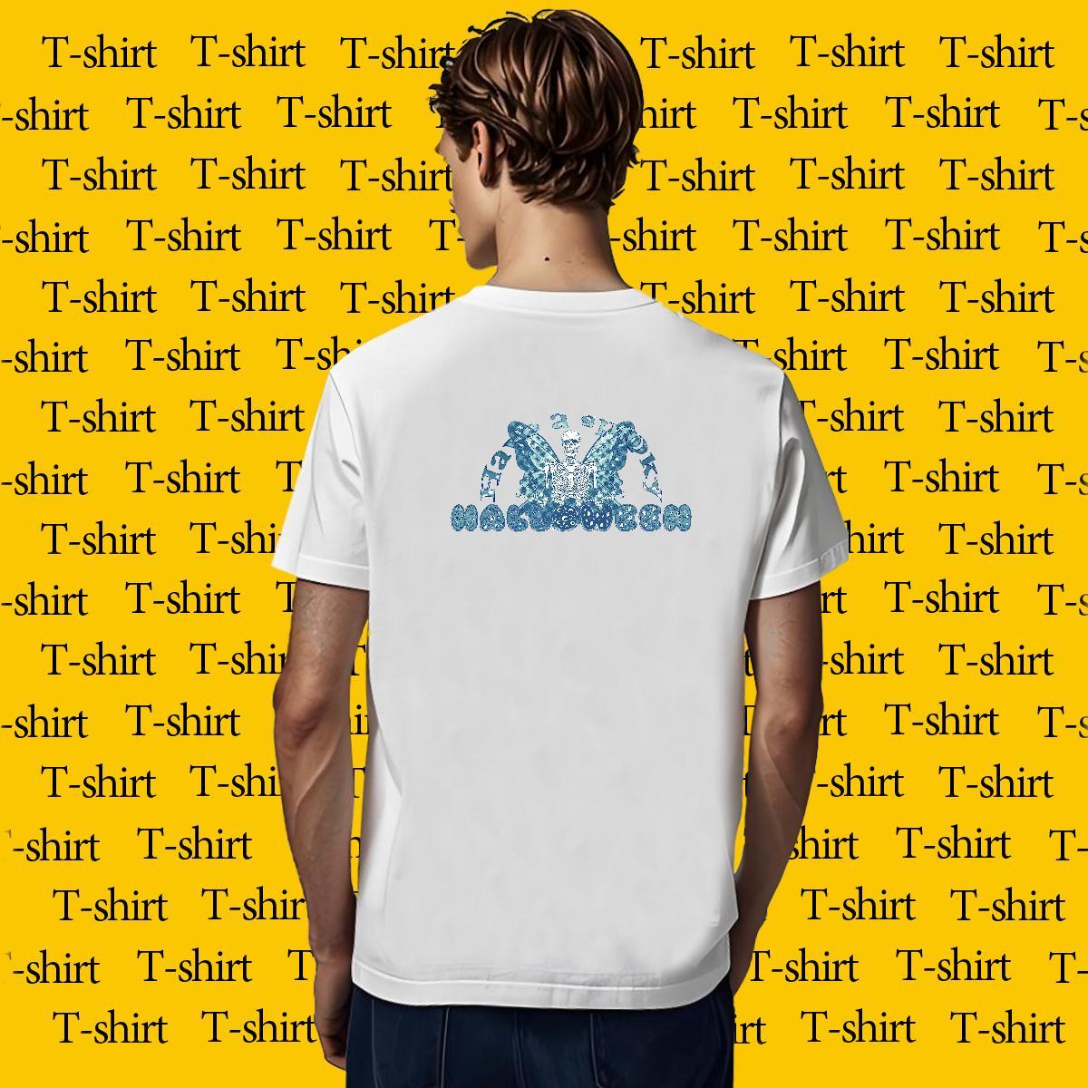 New Designer T-Shirts skull Tops Shirt 230g 100% Cotton Home Outdoor Soft Plus Size Custom Breathable Crew Neck Men Clothes T-Shirt