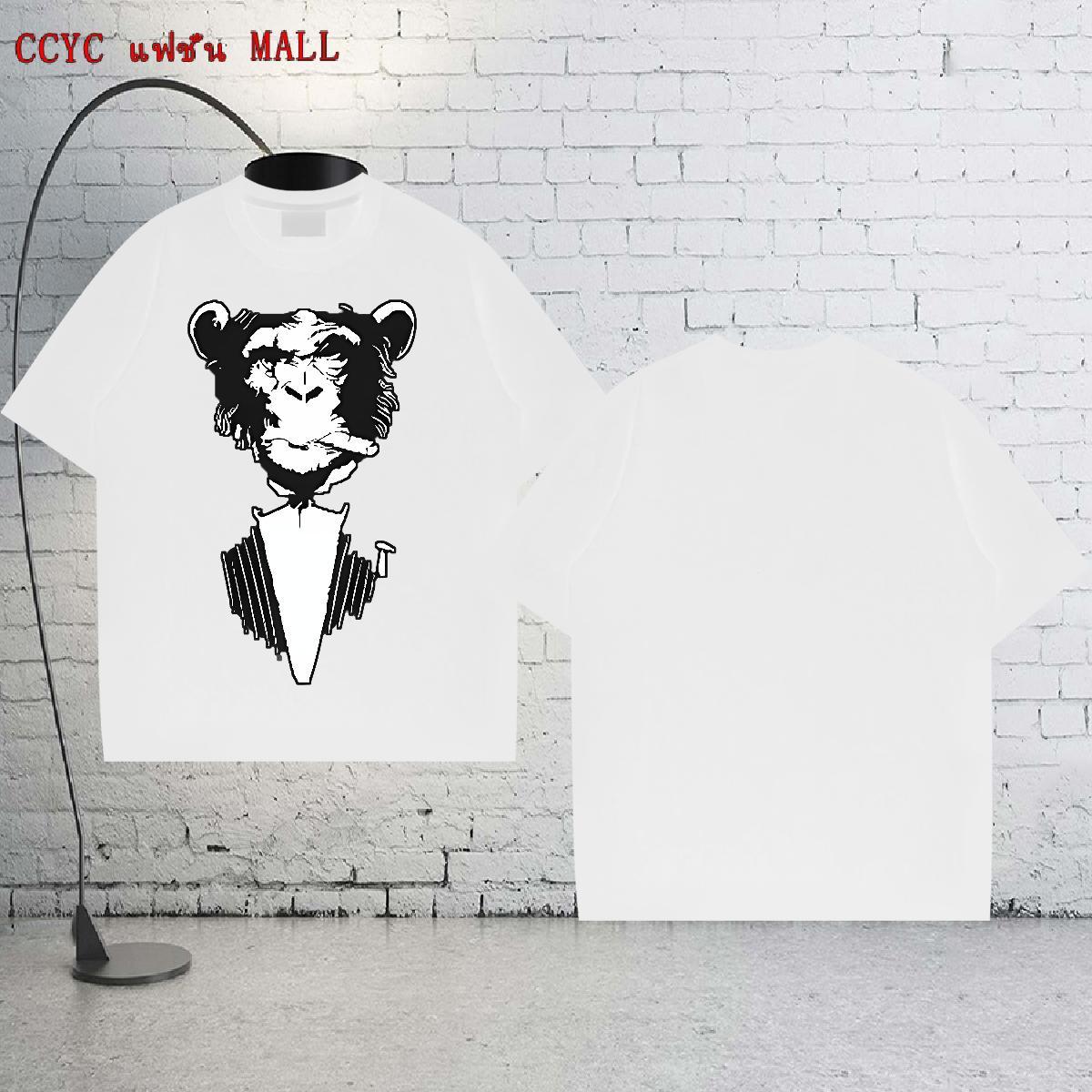 Brand T-Shirts 230g Cotton chimpanzee Sport Polos Breathable Short Sleeve Designer Mens Tshirts Anime