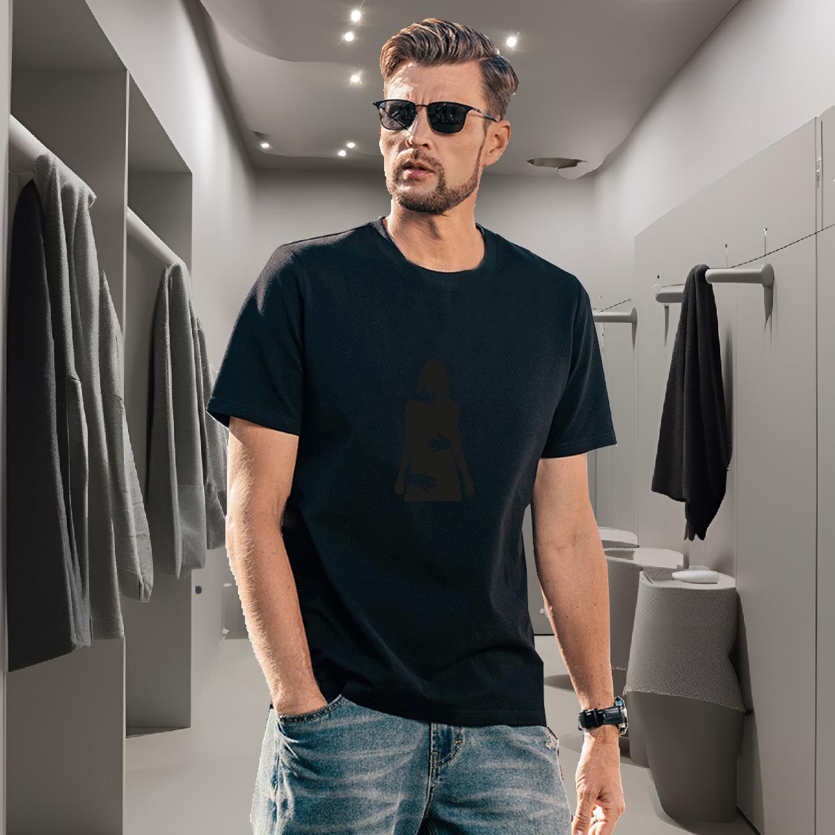 T Shirt For Man 230g 100% Cotton icon Summer Casual Crew Neck Skull Mens Tshirts Classic Loose Fit Clothes