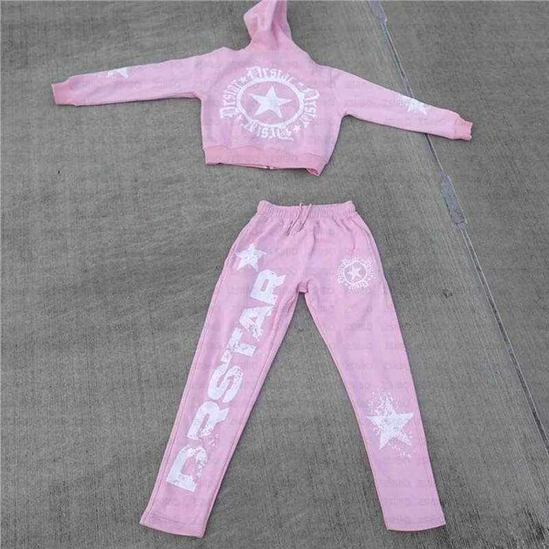 Harajuku Oversized Letter Print zip Hoodie Streetwear Vintage Tops Sweatshirt Goth Jacket Hoodies Women Y2k Clothes Sports Suit 240806