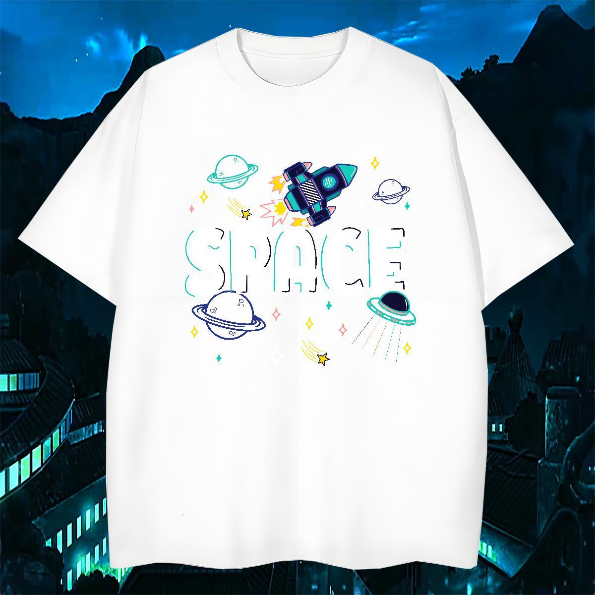 2024 Designer T Shirts Men ET Tees 230g 100% Cotton Daily Outfit Brand Custom Cartoon Breathable Short Sleeve Tshirt for Man Woman