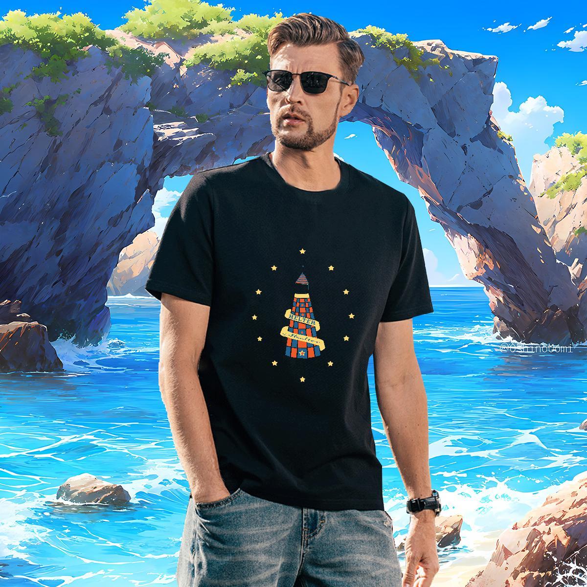 Men T Shirts 230g Cotton handpainted Sports Casual Breathable Custom Printed Men Clothes T-Shirt New Arrival Wholesale Tshirts