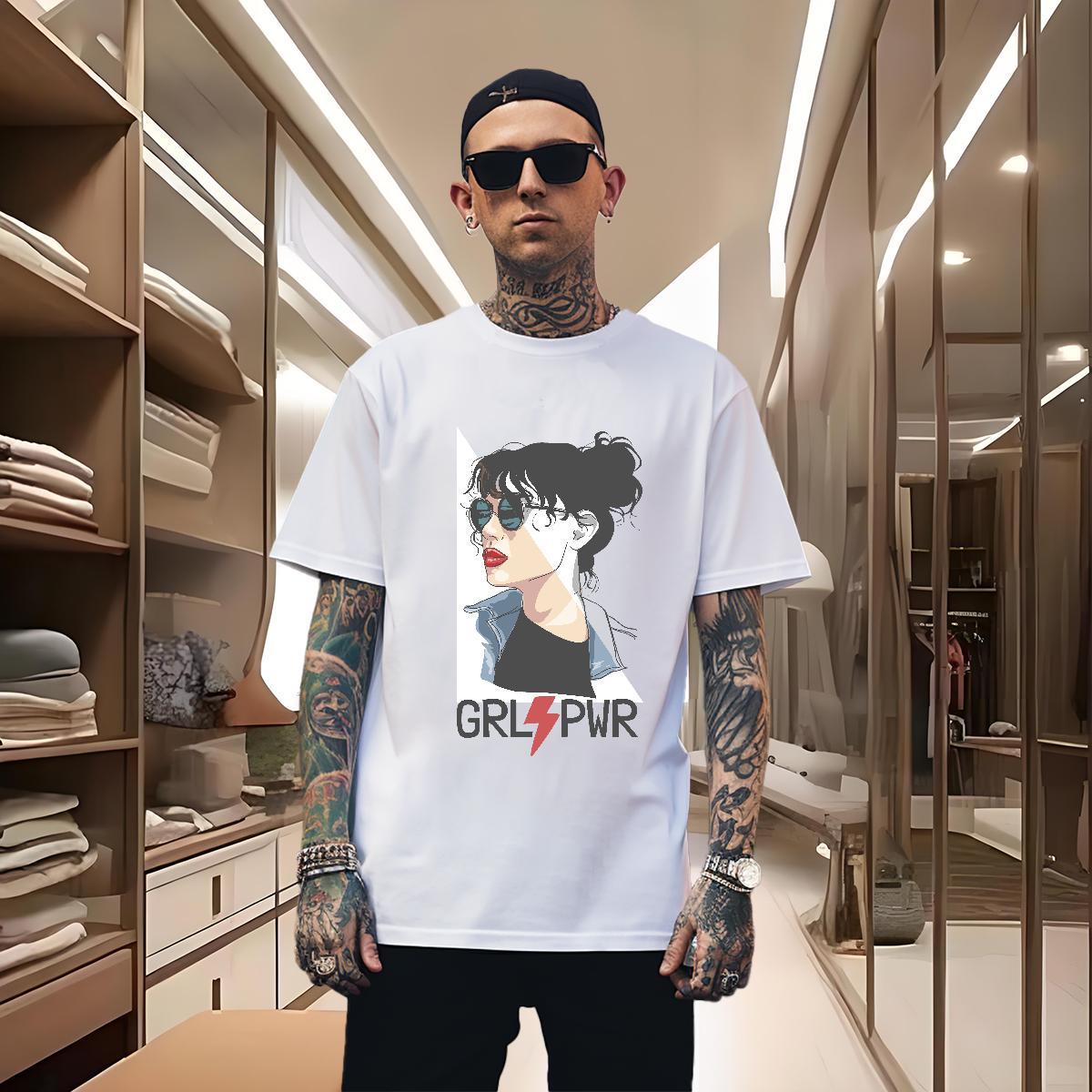 T shirt 230g Pure Cotton women Street wear Hip Hop Breathable Short Sleeve Oversized 3XL 4XL Mens Tshirts 2024 High Quality Polos