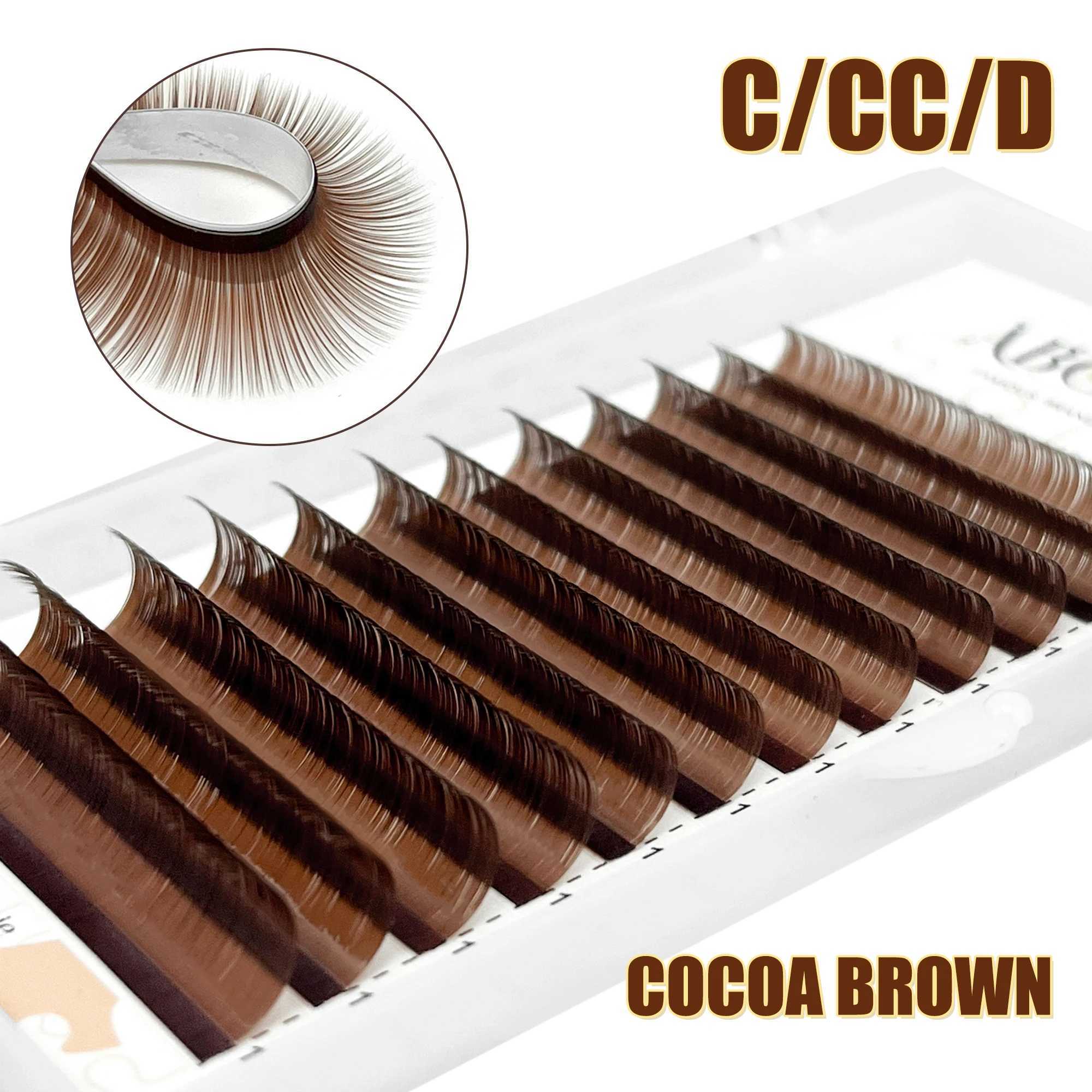 Abonnie 0.03mm Brown Personal Eyelash Extension Cashmere Soft Classic Dark Brown Eyelash Extension CC Brown Natural Eyelash W240803