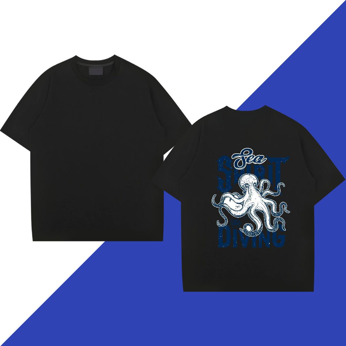 DIY Customized T Shirts Men 230g 100% Cotton Street Wear Tee Shirt O Neck Short Sleeves Unisex Mens Tshirts Custom Printed