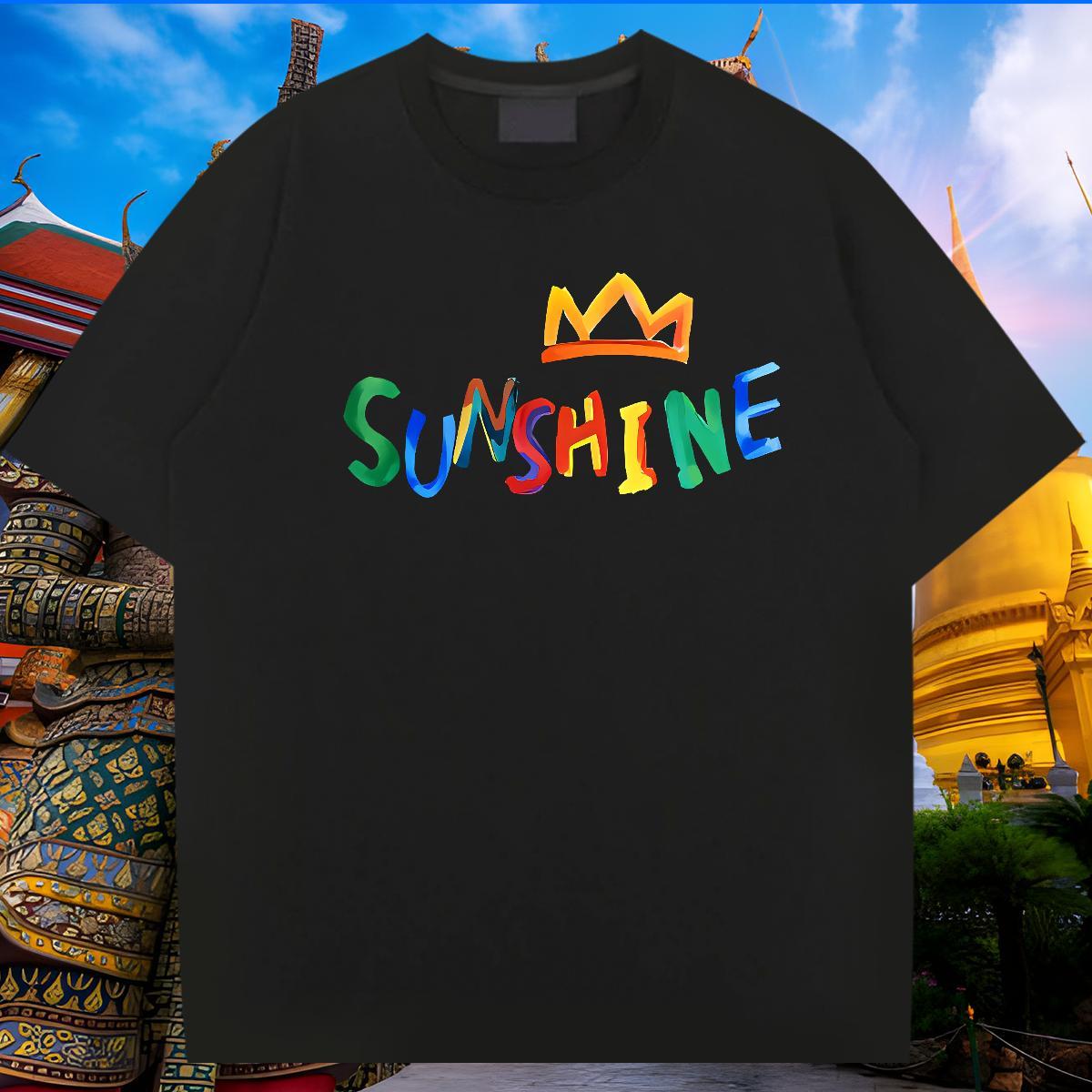Factory Direct Man T Shirts letter Tops Tees 100% Cotton 230g Hip Hop Unisex Cartoon Print Breathable Short Sleeve Couples T Shirts