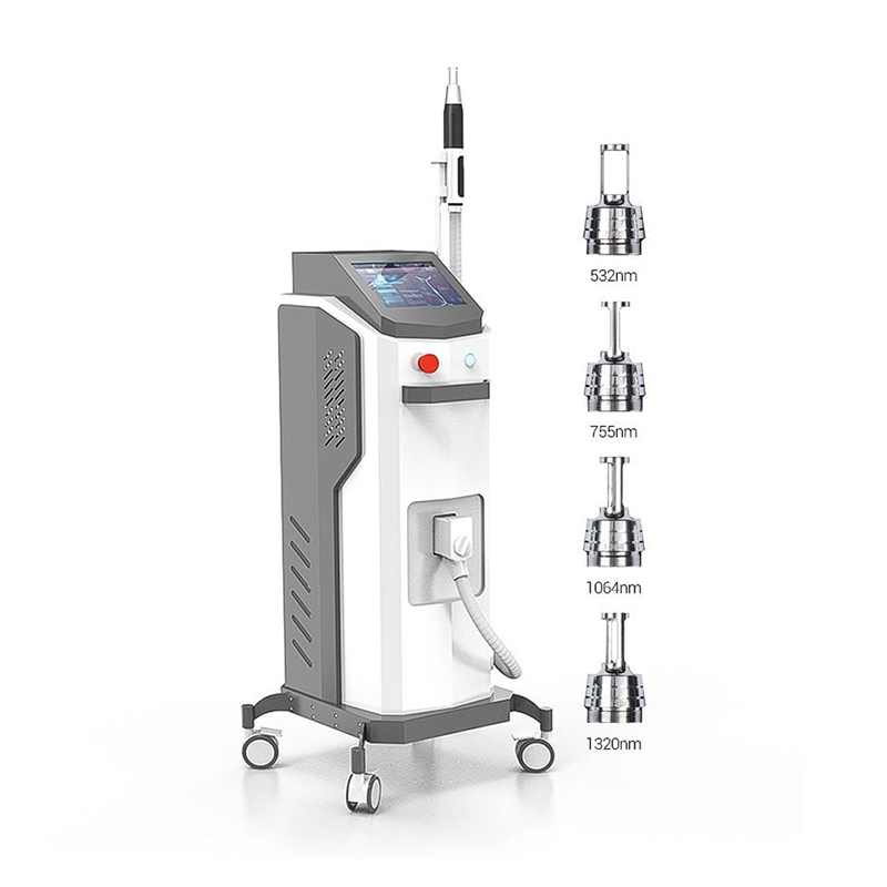 Laser Nd Yag Portatil Tattoo Removal Machine Professional Picosecond 1064/532/1320 Carbon Peeling Anti Freckle Black Face Doll Treatment