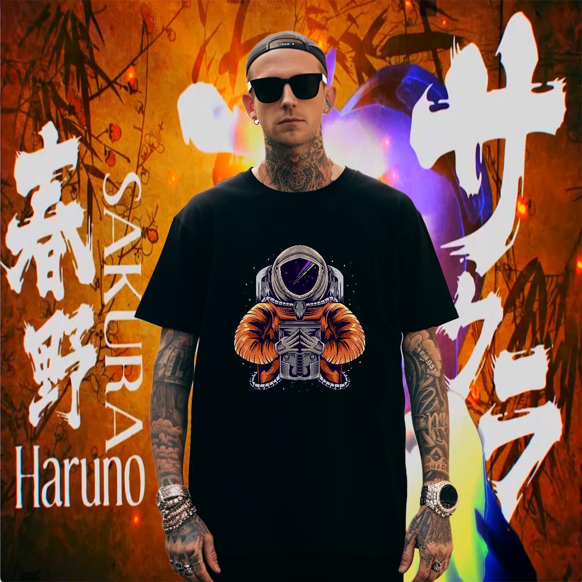 Mens T Shirts 230g Pure Cotton universe Casual Breathable Crew Neck DIY Printed Couples T Shirts Wholesale TOP Quality Wear