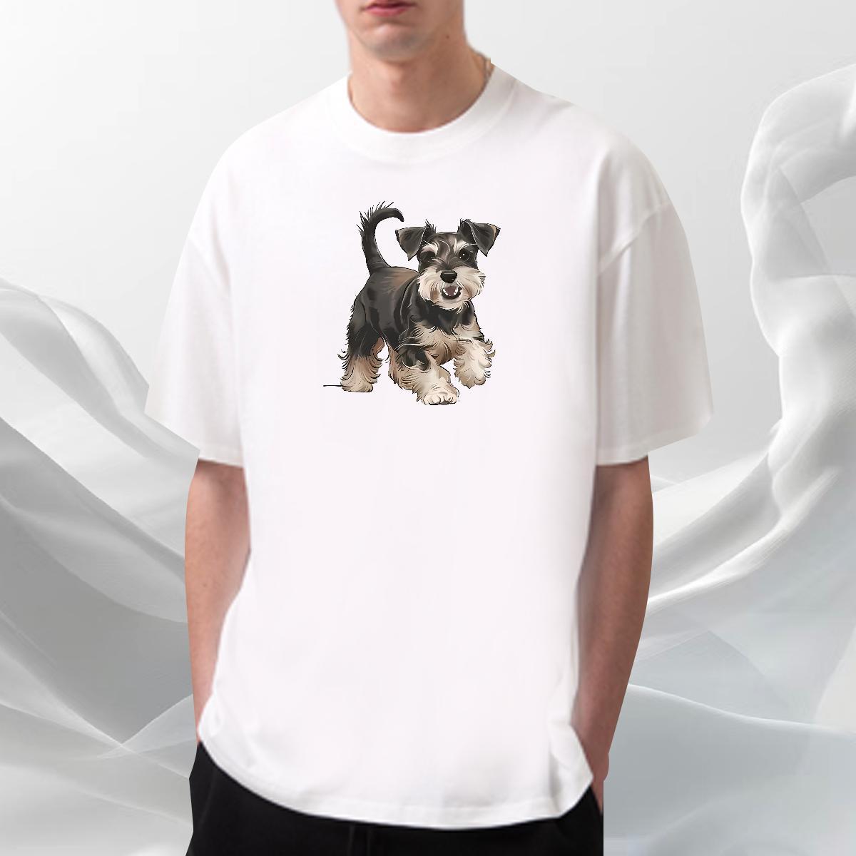 TOP Quality Men Tshirts 230g 100% Cotton Street wear Hip Hop dog DIY Logo Oversized Breathable Soft Designer Fashion T Shirts Men Tops Tees