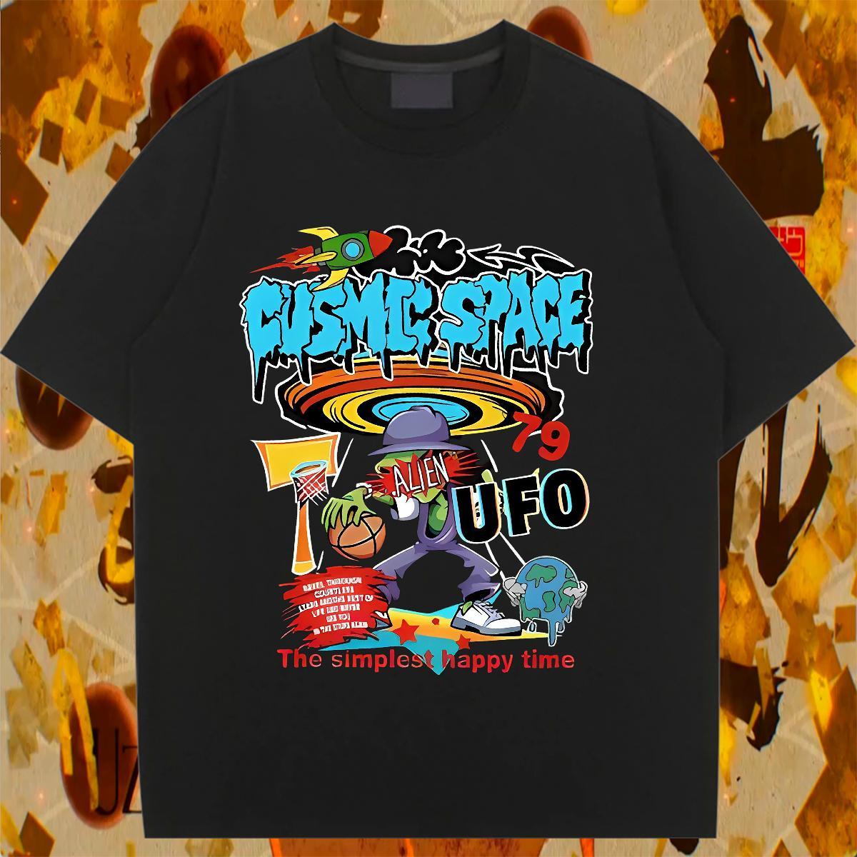 5A T-Shirts Breathable Soft Women Tees DIY Anime Printed basketball Outdoor 230g 100% Cotton New Arrival Tops Shirt