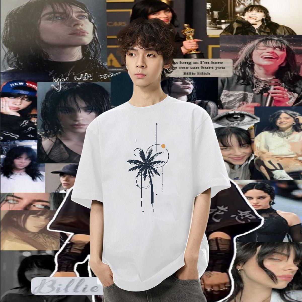 2024 Designer T Shirts Men 230g 100% Cotton tree Home Outdoor Clothes O-Neck Short Sleeve Comfortable Tshirt for Man Woman Cartoon Printing L-4XL