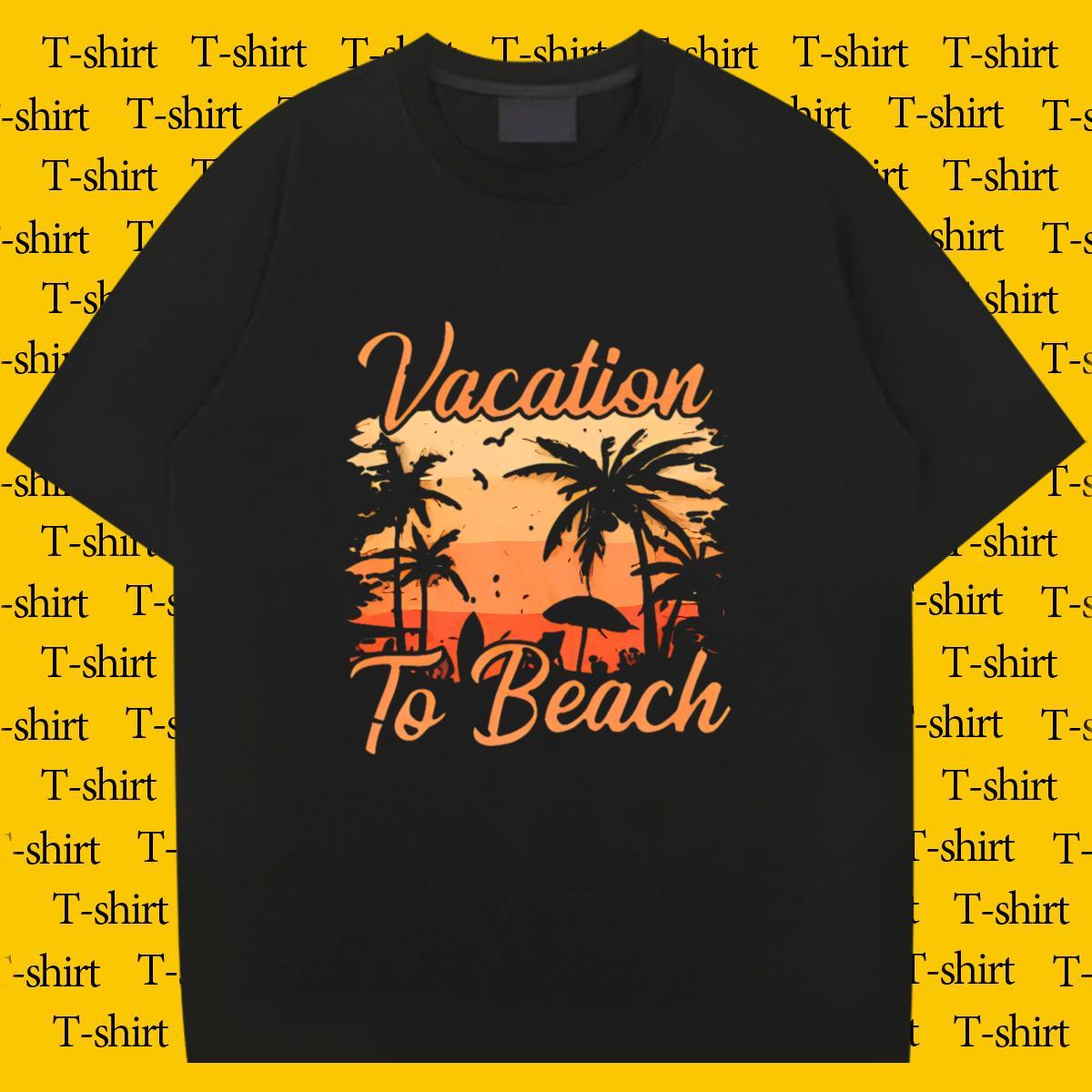 Loose Men Tshirts 100% Cotton 230g Sport beach Custom Cartoon Crew Neck Customized Man T Shirts Clothings